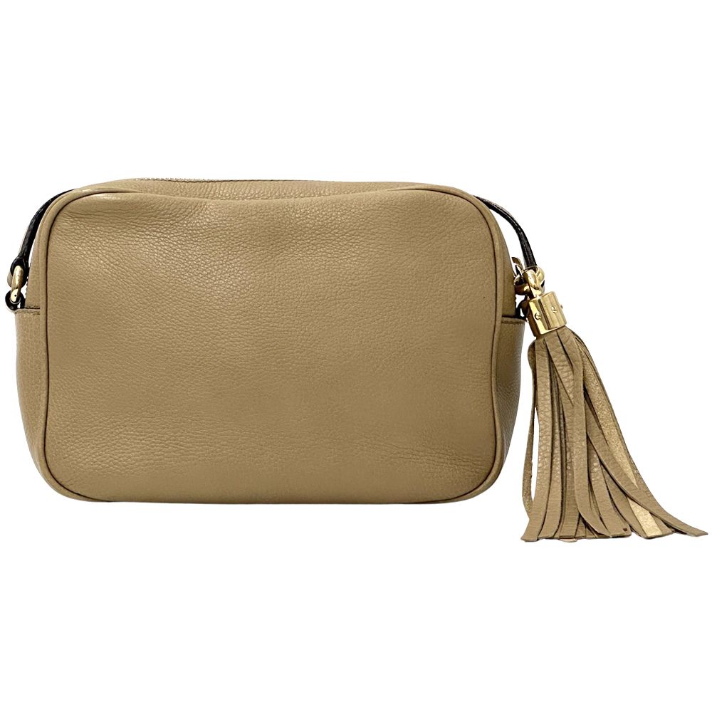 Gucci Interlocking Shoulder Bag Leather Soho Beige — view 2