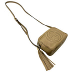Gucci Interlocking Shoulder Bag Leather Soho Beige — view 6