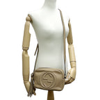 Gucci Interlocking Shoulder Bag Leather Soho Beige — view 7