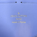 Louis Vuitton Wallet Clemence Zippy Blue — view 6