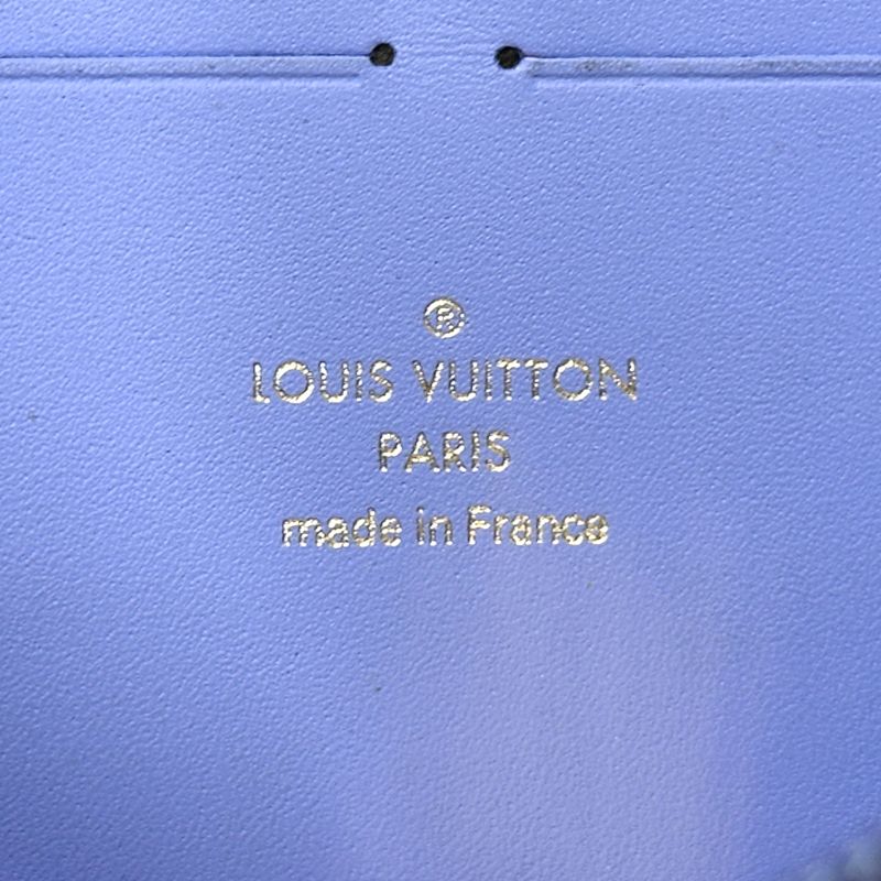 Louis Vuitton Wallet Clemence Zippy Blue — view 6