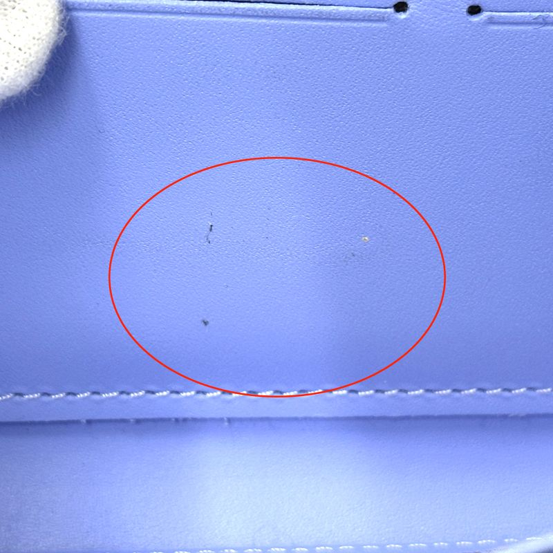 Louis Vuitton Wallet Clemence Zippy Blue — view 9
