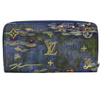 Louis Vuitton Wallet Clemence Zippy Blue — view 2