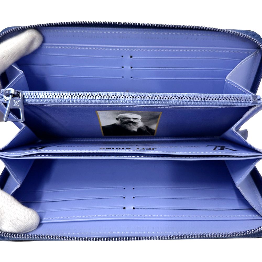 Louis Vuitton Wallet Clemence Zippy Blue — view 4