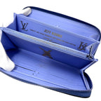 Louis Vuitton Wallet Clemence Zippy Blue — view 5