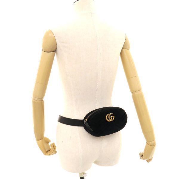 Gucci GG Marmont Velour Waist Bag — view 9