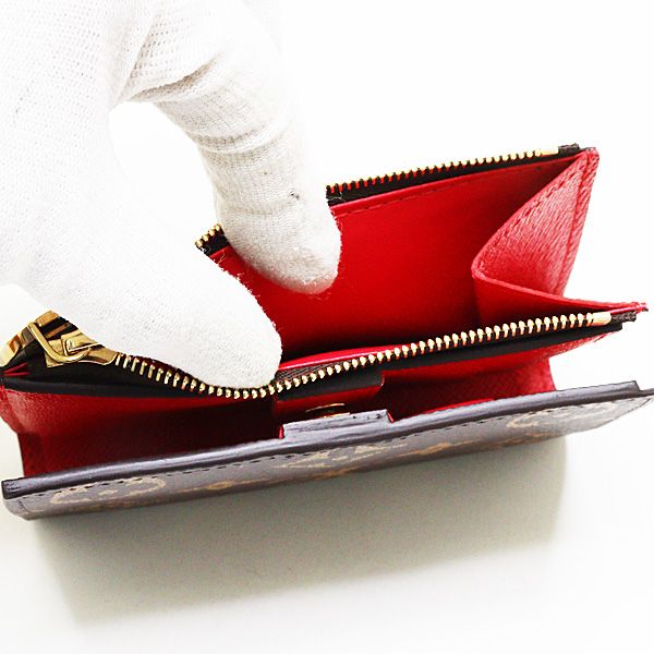 Louis Vuitton LV TM Portefeuille Lisa Monogram Cherry Bifold Brown Multicolor — view 3
