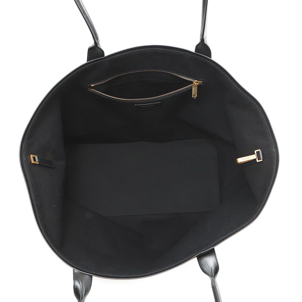 Saint Laurent Paris Tote Rive Gauche Canvas Black — view 5