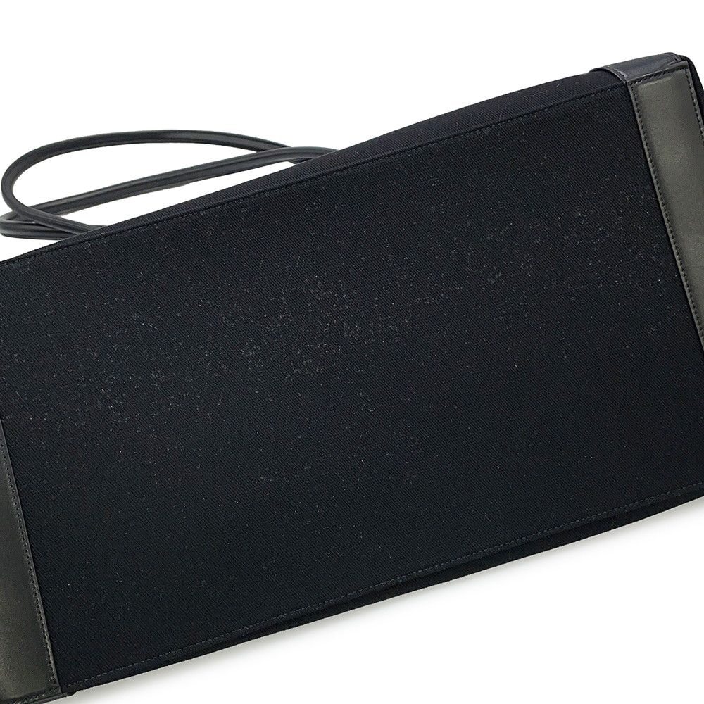 Saint Laurent Paris Tote Rive Gauche Canvas Black — view 8