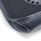 Hermes Evelyne Toile Hunter Shoulder Bag Black — view 5