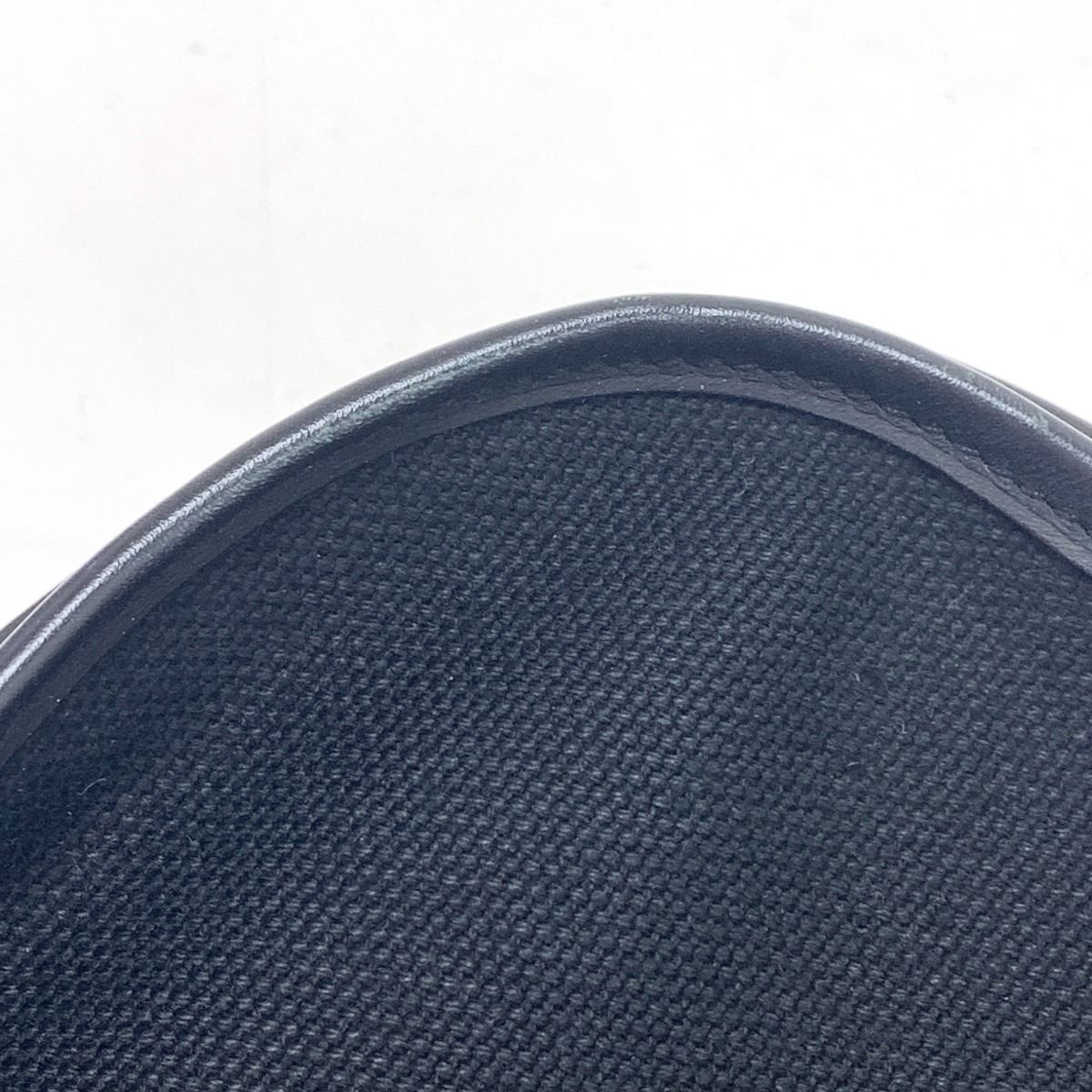 Hermes Evelyne Toile Hunter Shoulder Bag Black — view 7