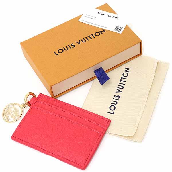 Louis Vuitton Card Case Holder LV Charm Cowhide Leather Strawberry-pink — view 2
