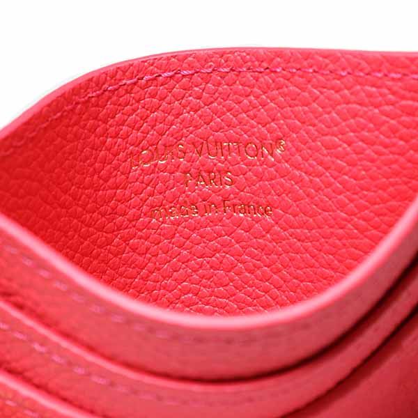 Louis Vuitton Card Case Holder LV Charm Cowhide Leather Strawberry-pink — view 4