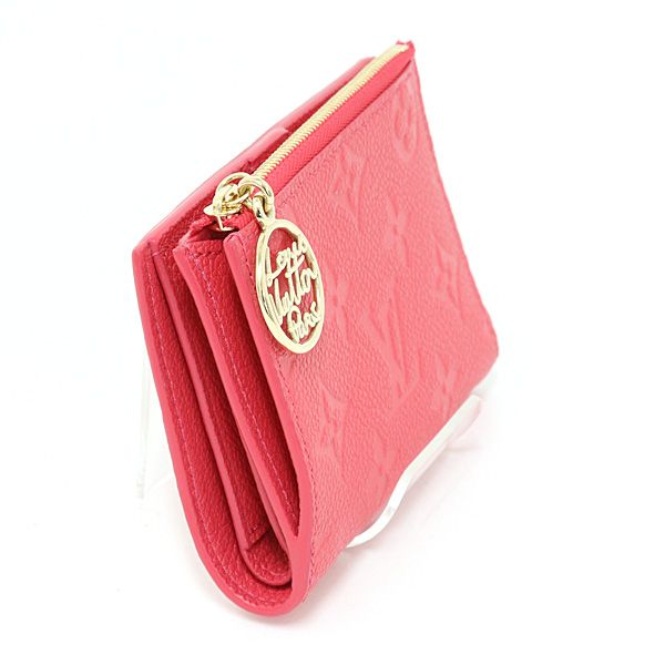 Louis Vuitton Portefeuille Lisa Monogram Empreinte Strawberry Pink — view 3