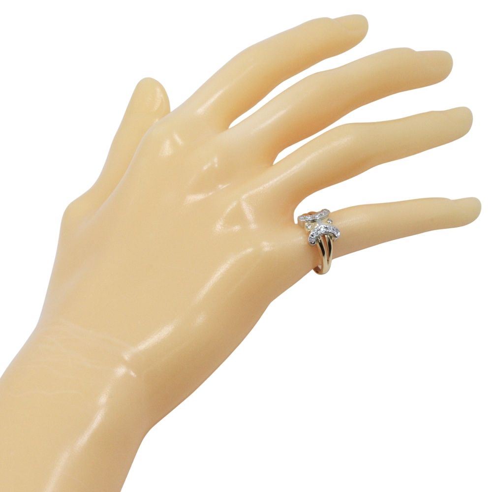 Celine Macadam 18K Yellow Gold Diamond Ring — view 2