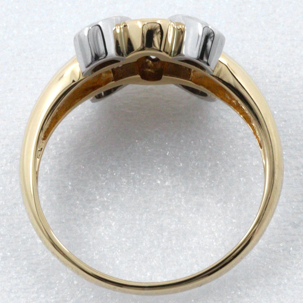 Celine Macadam 18K Yellow Gold Diamond Ring — view 8