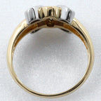 Celine Macadam 18K Yellow Gold Diamond Ring