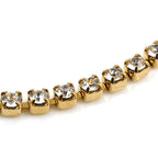 Saint Laurent Rhinestone Cassandra Charm Bracelet — view 3