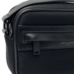 Saint Laurent Shoulder Bag Mini Camp Nylon Leather Black — view 3