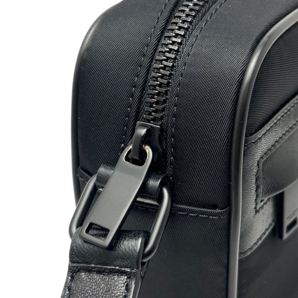 Saint Laurent Shoulder Bag Mini Camp Nylon Leather Black — view 6