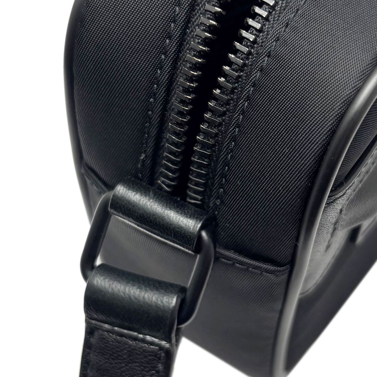 Saint Laurent Shoulder Bag Mini Camp Nylon Leather Black — view 7