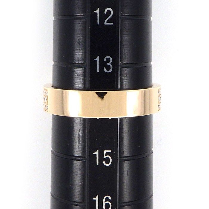 Hermes Ring Kelly Clochette MM Cadena Rock Motif Half Circle Pave — view 6