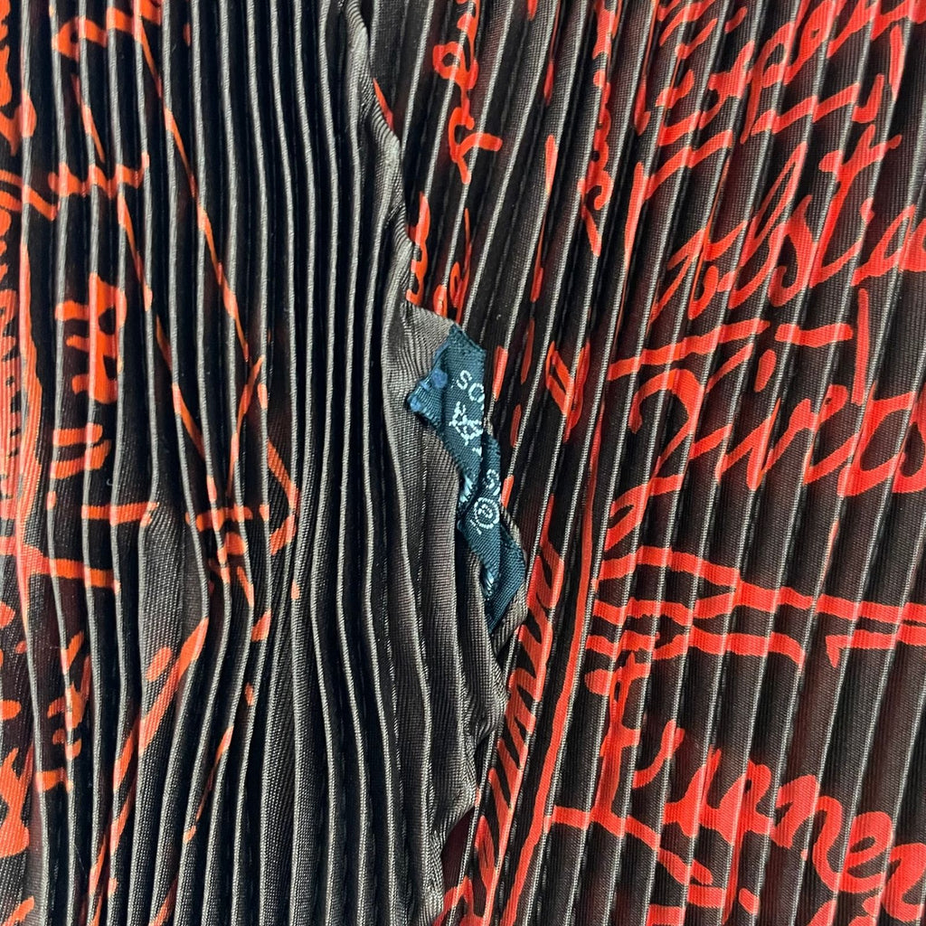 Hermes Scarf Pleated Silk Naissance D'une Idee Birth of an Idea Brown — view 6