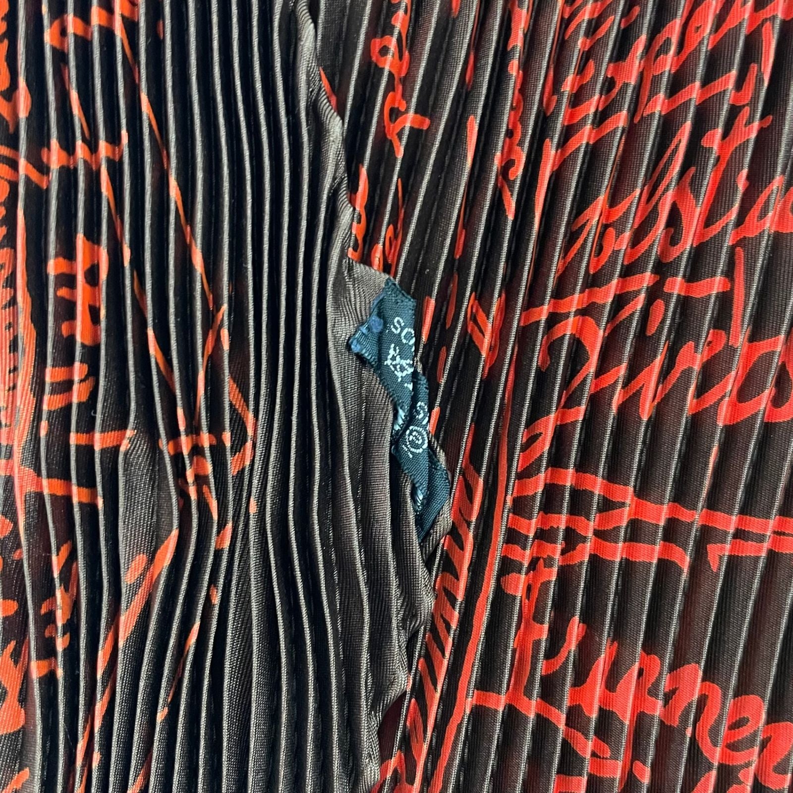 Hermes Scarf Pleated Silk Naissance D'une Idee Birth of an Idea Brown — view 6