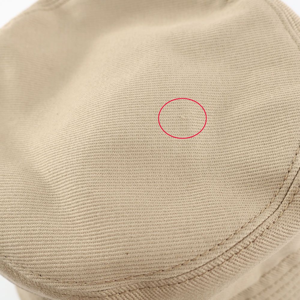 Prada Bucket Hat Logo Embroidery XL Beige — view 8