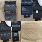 Prada Bucket Hat Logo Embroidery XL Beige — view 9