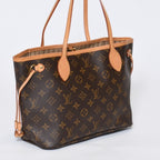 Louis Vuitton Monogram Neverfull PM Handbag Brown Vachetta Leather Gold — view 3