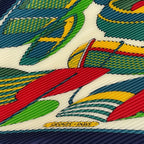 Hermes Scarf Pleated Silk Thalassa Navy — view 6