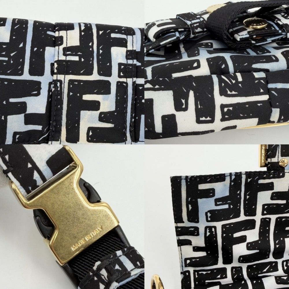 Fendi 2-Way Zucca Shoulder Bag Crossbody Joshua Vides Blue Black White — view 6