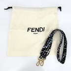 Fendi 2-Way Zucca Shoulder Bag Crossbody Joshua Vides Blue Black White — view 8