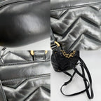 Gucci GG Marmont Quilted Backpack Leather Black — view 6