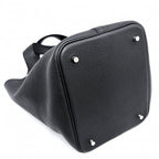 Hermes Handbag Picotin Lock MM Leather Black Silver — view 3