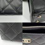 Chanel Handbag Quilted CC Logo Tote Shoulder Lambskin — view 7