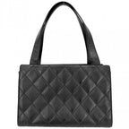 Chanel Handbag Quilted CC Logo Tote Shoulder Lambskin — view 2