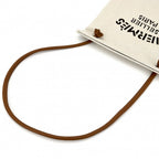 Hermes to Tote Su Ali Nu MM Handbag Shoulder Toile Beige Brown — view 6