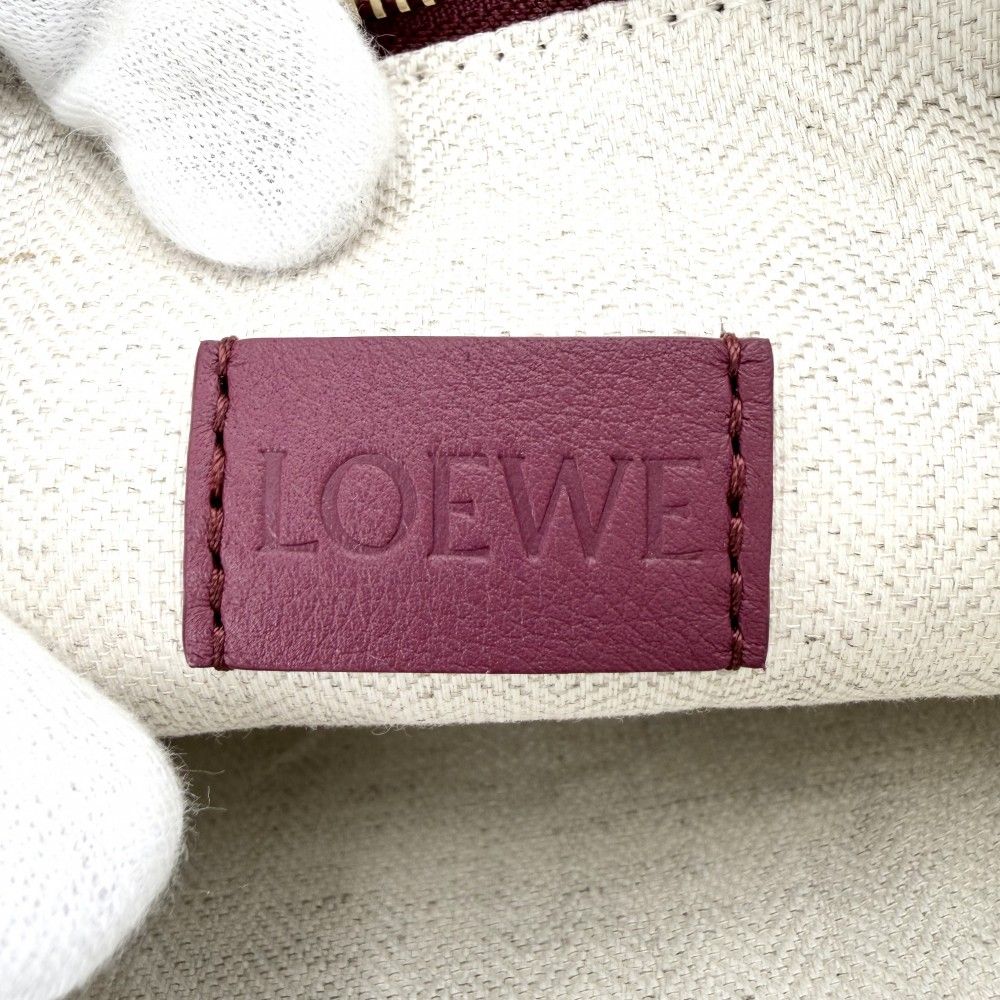 Loewe Clutch Oblong Pouch Second Ply Crimson Bordeaux — view 5