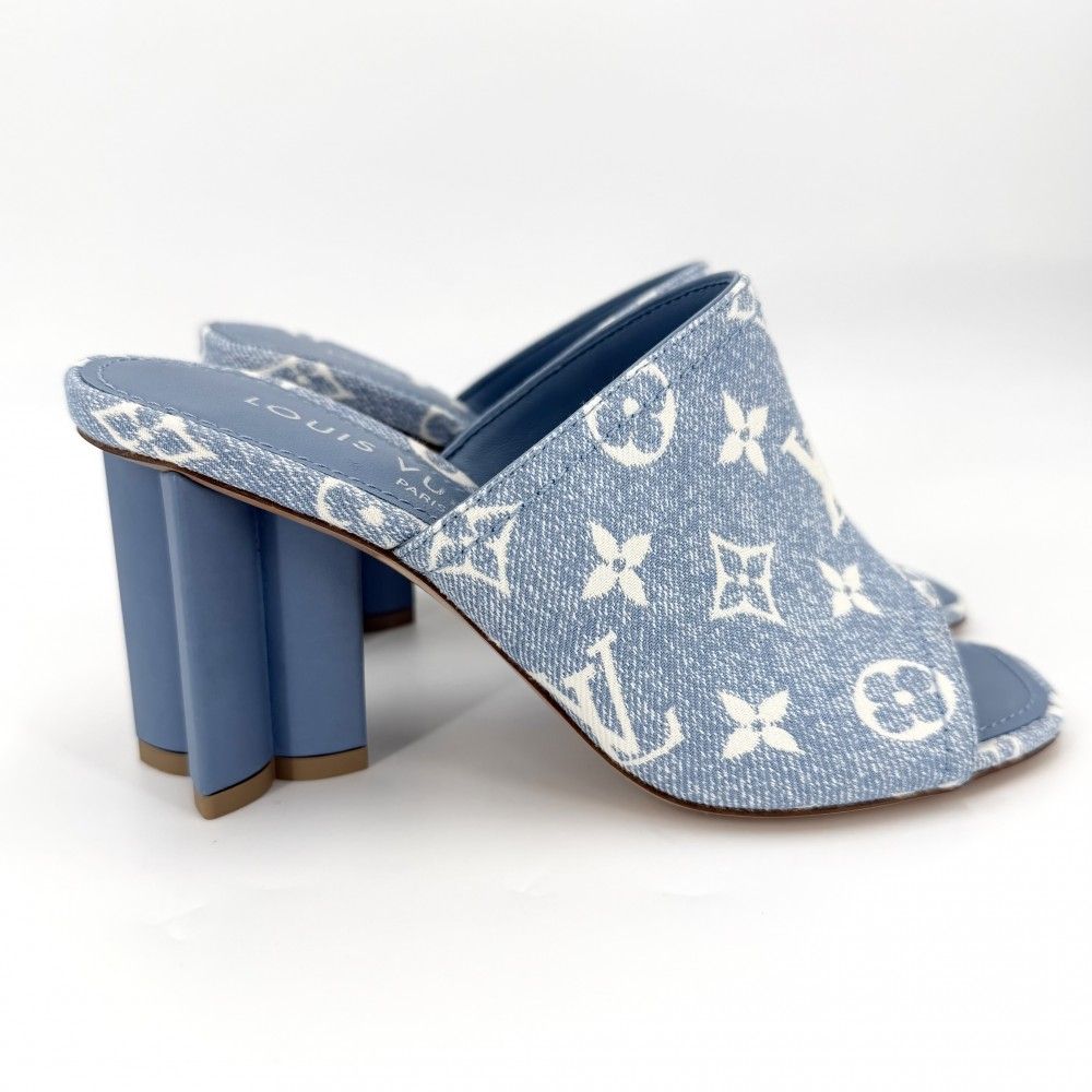 Louis Vuitton Sandals Monogram Denim — view 3