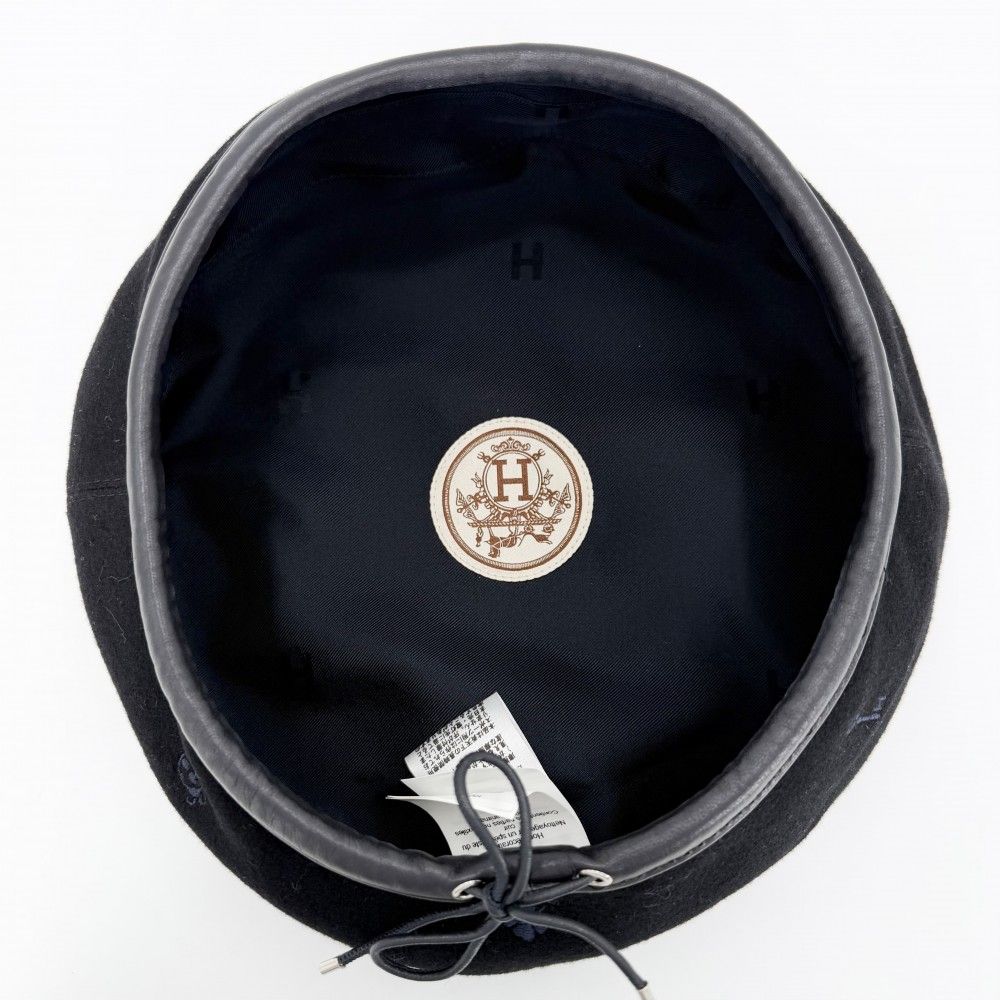 Hermes Beret Saint Honore Charm Hat 57 — view 4