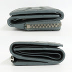 Bottega Veneta Trifold Wallet Intrecciato Gray Leather — view 4