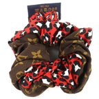 Louis Vuitton Scrunchie Mindful Silk Monogram Leopard Pattern — view 3