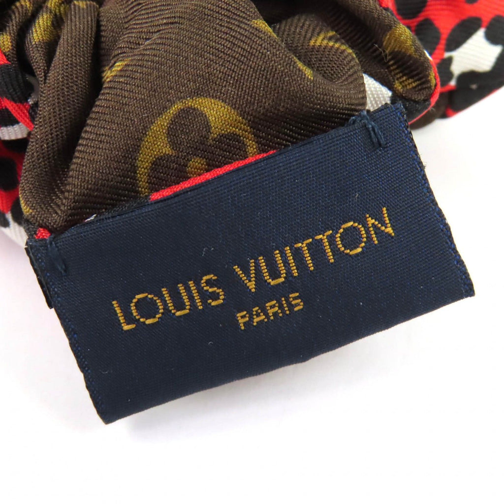 Louis Vuitton Scrunchie Mindful Silk Monogram Leopard Pattern — view 4