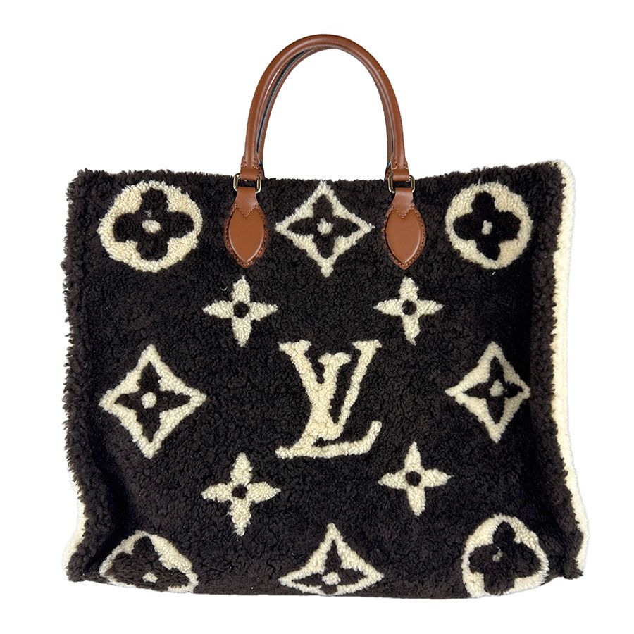 Louis Vuitton Handbag Monogram Teddy On The Go GM Brown Beige — view 3