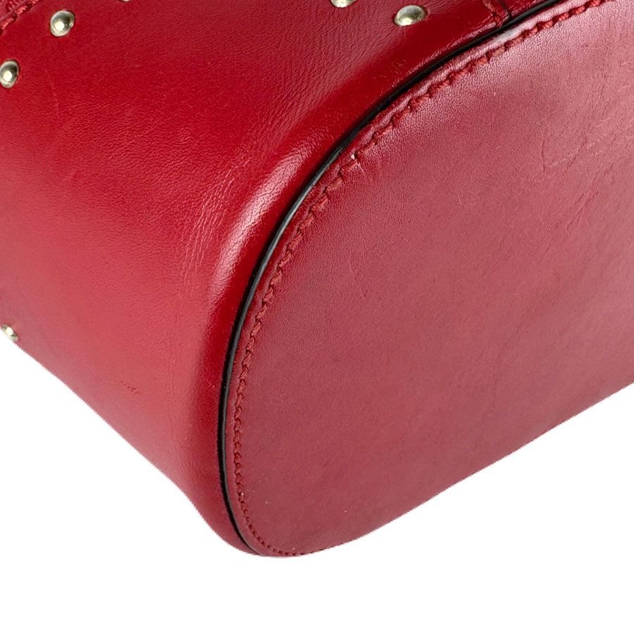 Gucci Shoulder Bag Leather Red — view 8