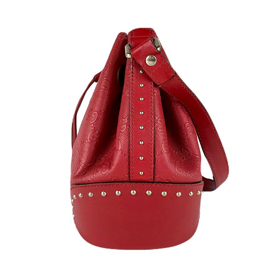 Gucci Shoulder Bag Leather Red — view 2