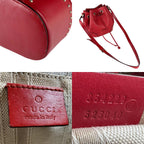 Gucci Shoulder Bag Leather Red — view 9