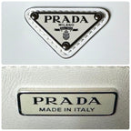 Prada Cles Shoulder Bag White Triangle Logo — view 8